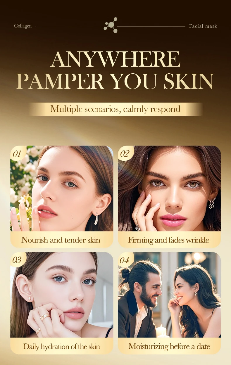 SADOER Golden Collagen Facial Masks - Image 18