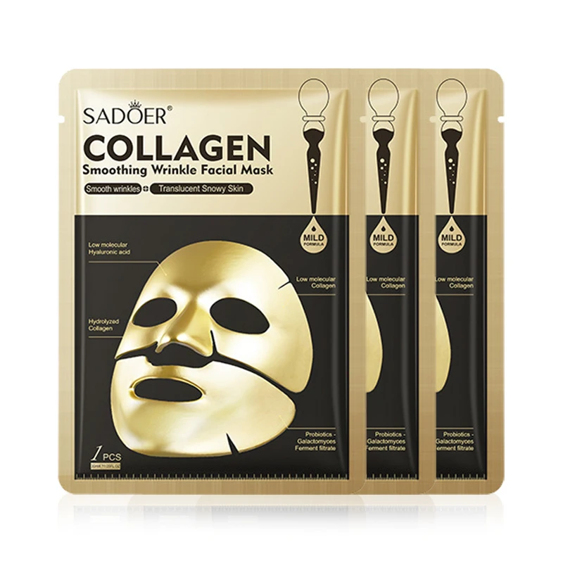 SADOER Golden Collagen Facial Masks - Image 8