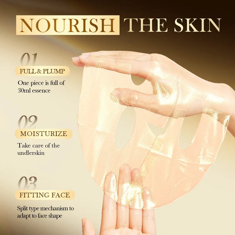 SADOER Golden Collagen Facial Masks - Image 4