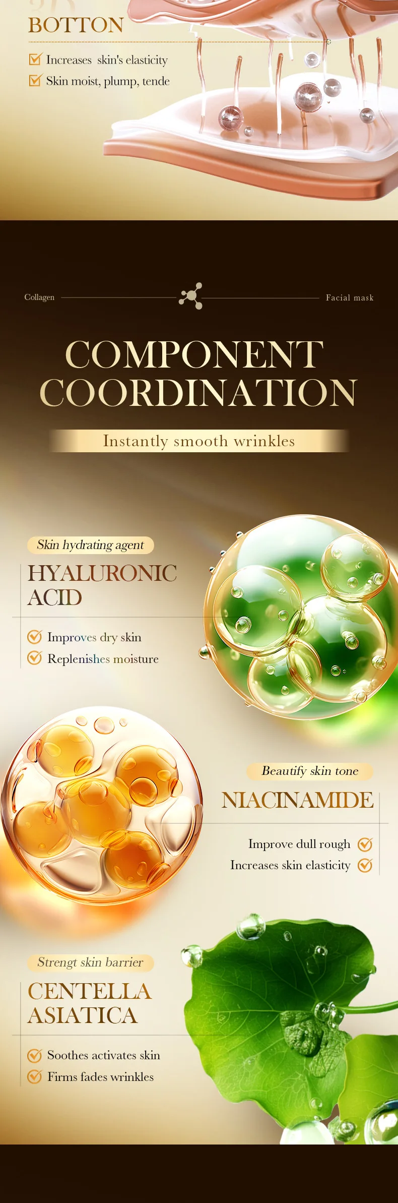 SADOER Golden Collagen Facial Masks - Image 16