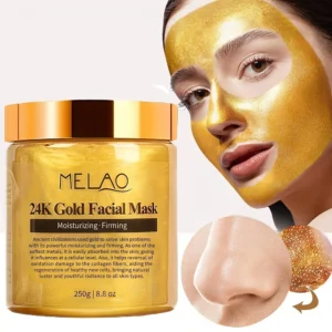 MELAO 24K Gold Face Mask Beauty Facemask with Collagen